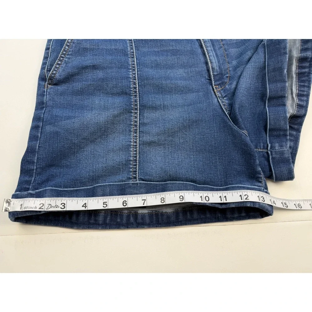Wonderly High Rise Denim Shorts Womens Size 14 Blue Stretch Jean 4